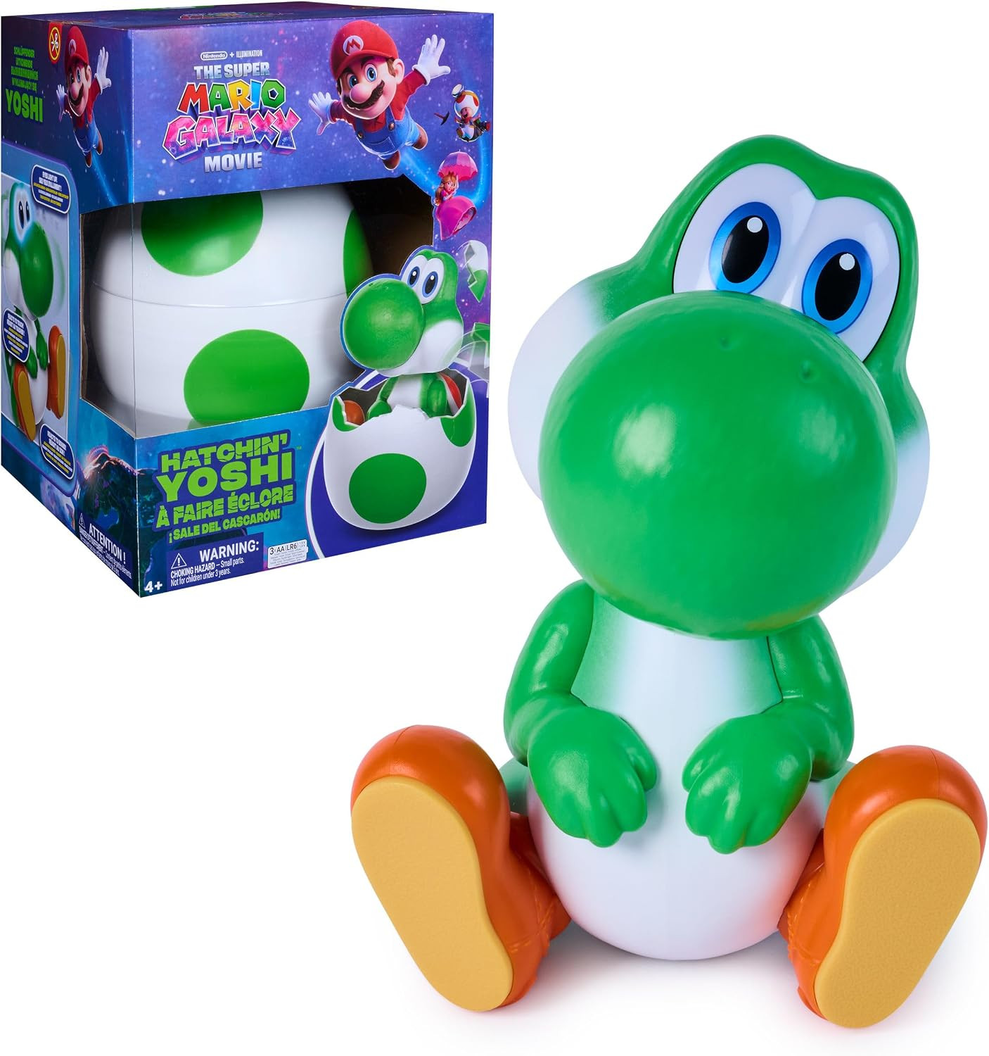 Super Mario Galaxy Movie Hatchin’ Yoshi Interactive Toy | Amazon (US)