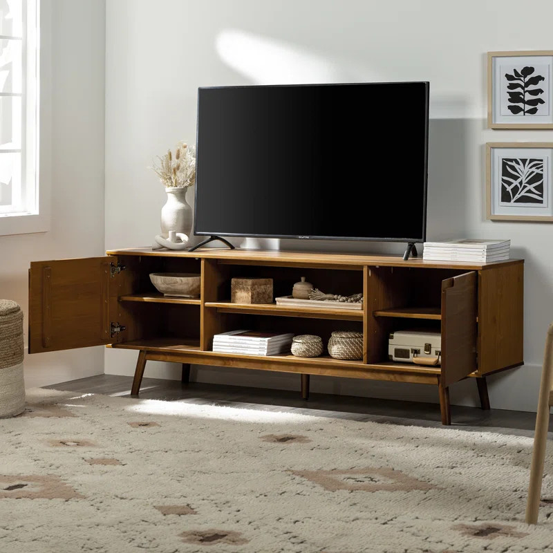 Griffing 70" Solid Wood 2-Door TV Stand for TVs up to 75" | Wayfair North America