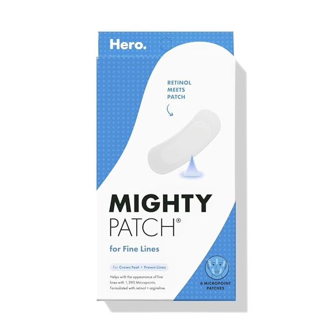 HERO COSMETICS Mighty Patch™ for Fine Lines Patches - Featuring Retinol and 1,390 dissolving Mi... | Amazon (US)