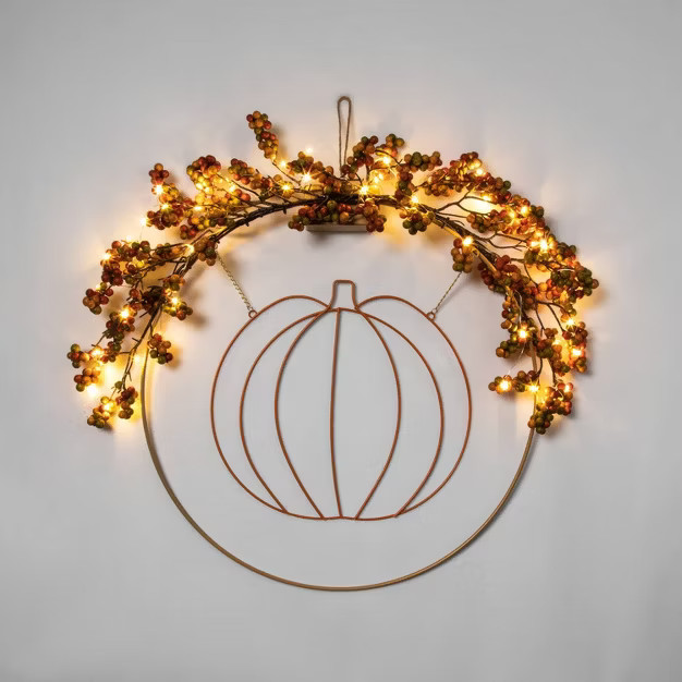 Harvest Light Up Fall Pumpkin Wreath - Hyde & EEK! Boutique™ | Target