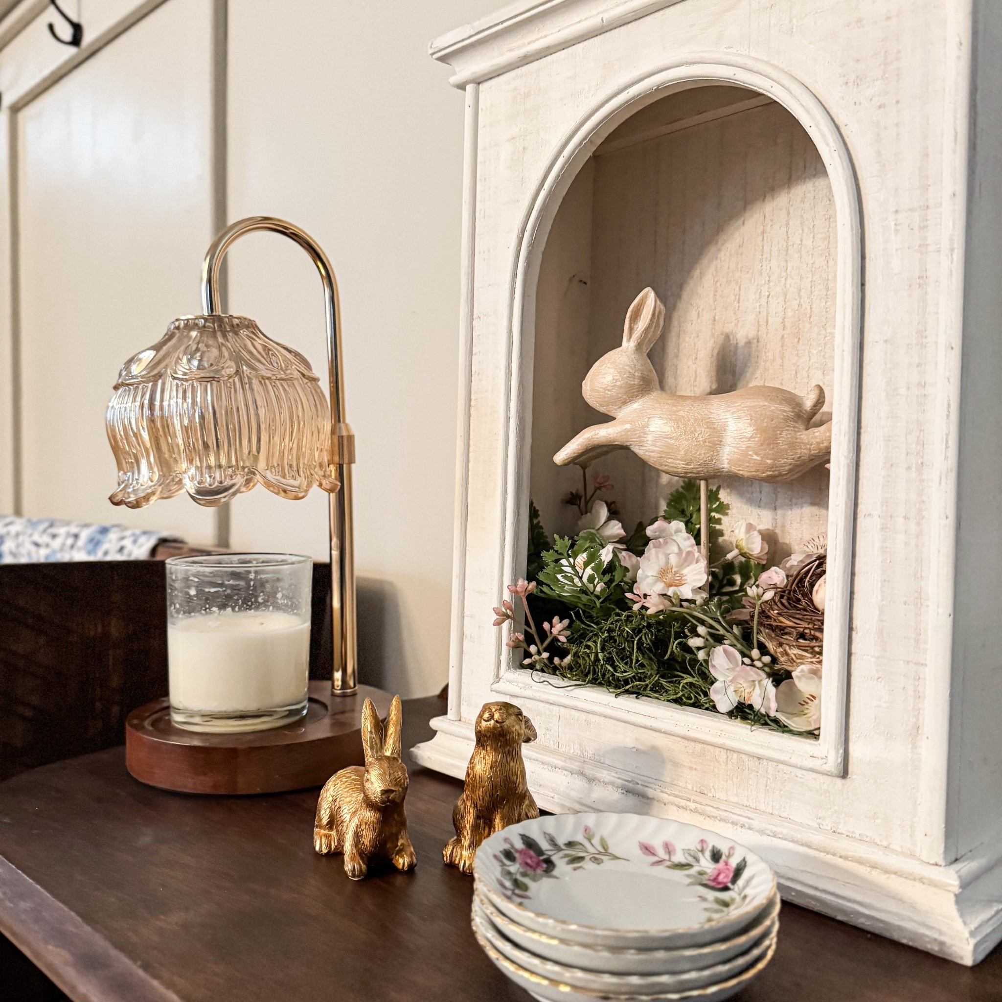 Mini Whitewashed Curio Cabinet 

#LTKSpringSale #LTKHome