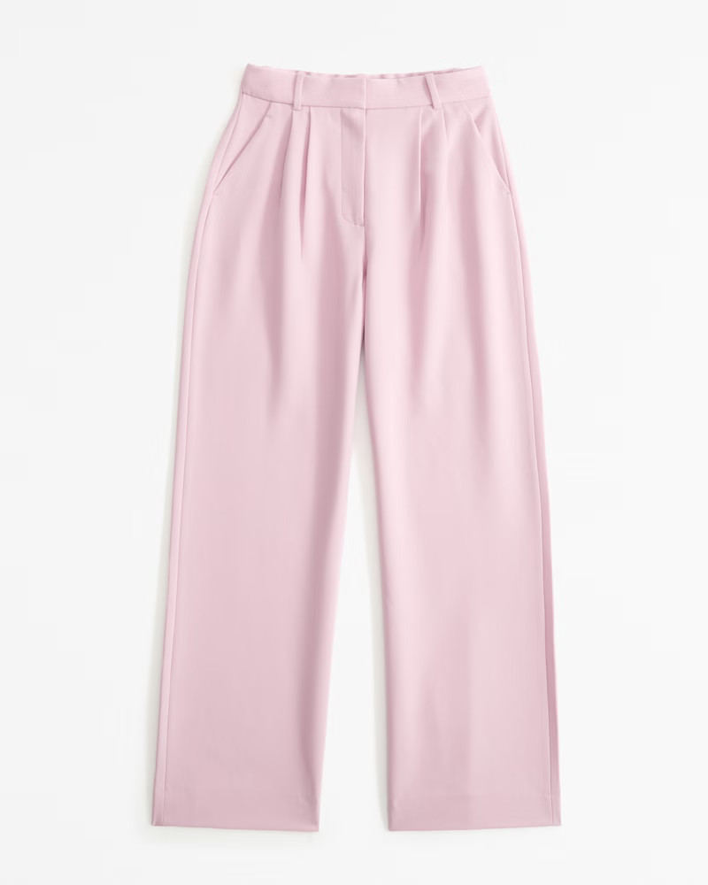 Curve Love A&F Sloane Tailored Pant | Abercrombie & Fitch (US)
