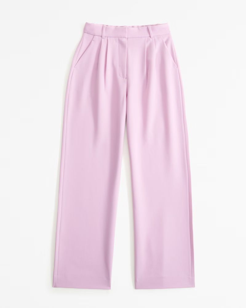 Curve Love A&F Sloane Tailored Pant | Abercrombie & Fitch (US)