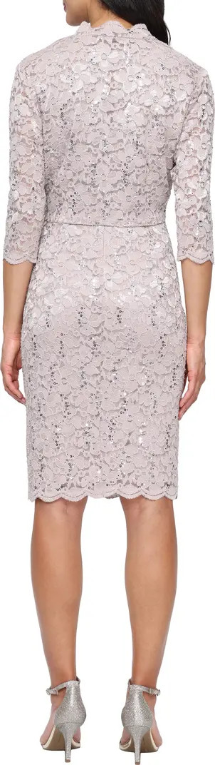 SL FASHIONS Lace Jacket and Sheath Dress Set | Nordstrom | Nordstrom