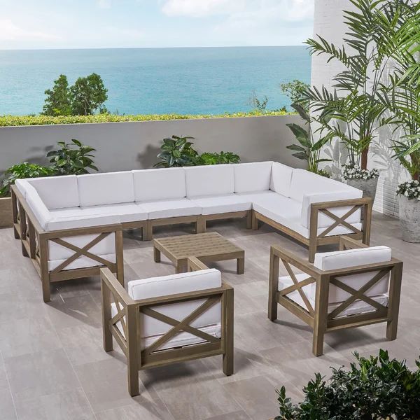 Sklar 4 Piece Sectional Seating Group with Cushions | Wayfair Professional