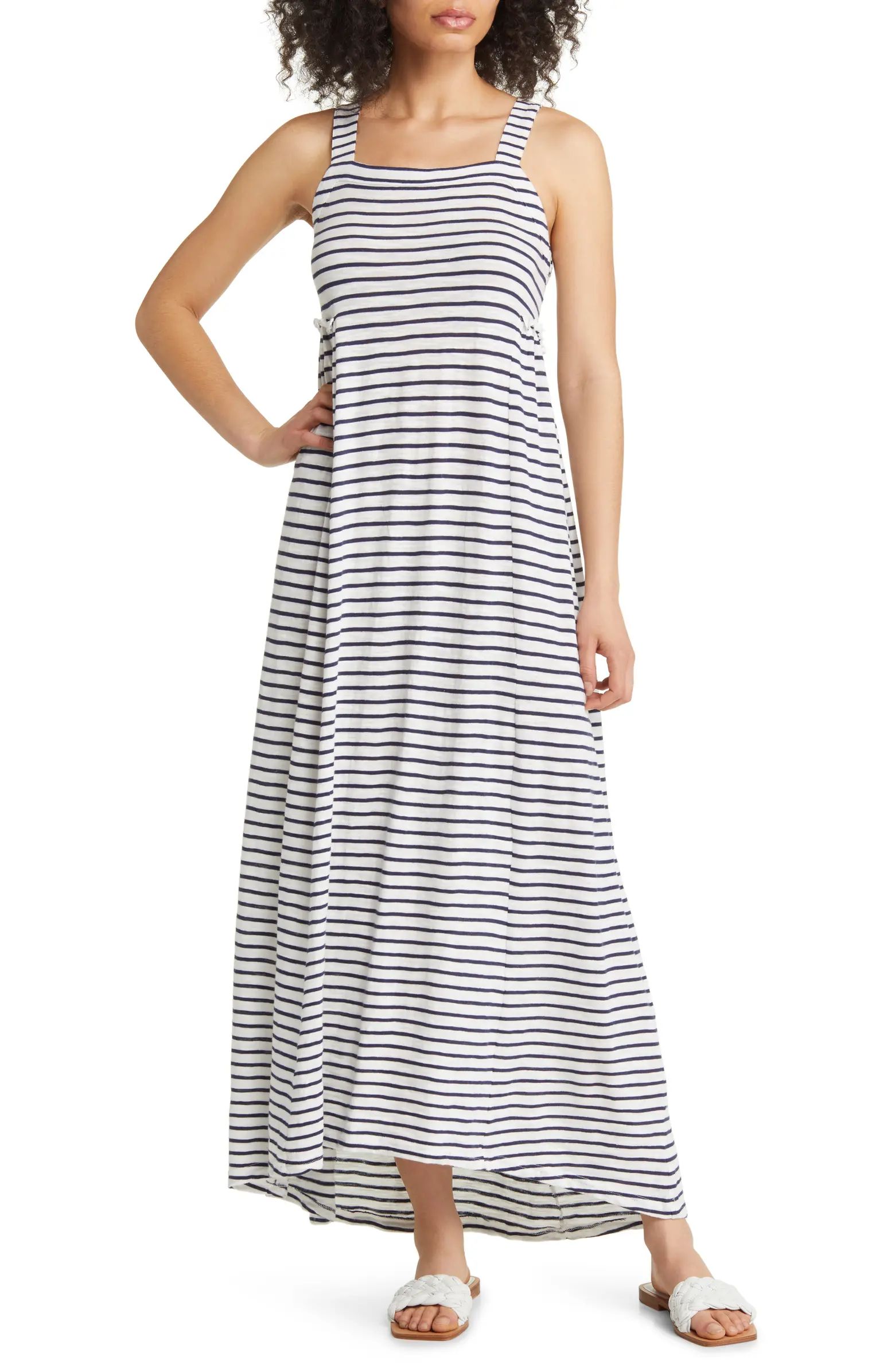 Easy Stripe Cotton Blend Maxi Dress | Nordstrom
