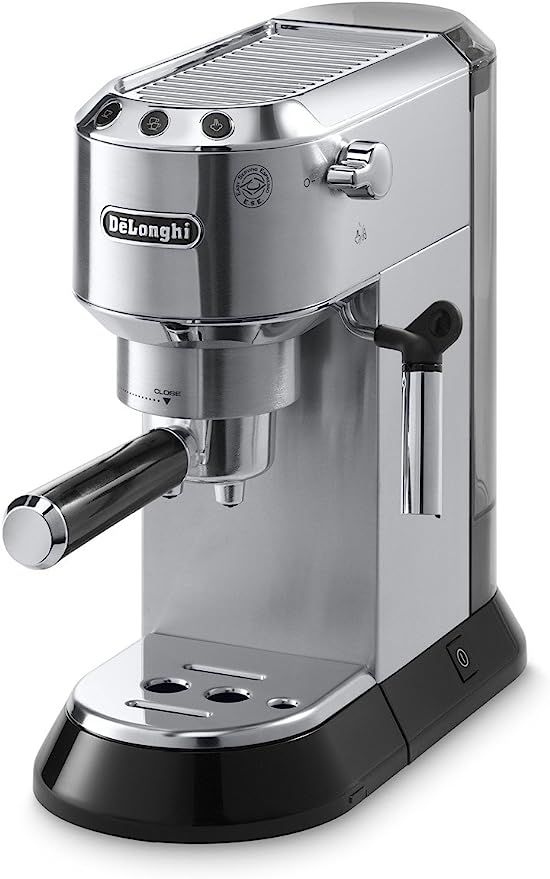 Delonghi EC680M Dedica 15-Bar Pump Espresso Machine, Stainless Steel | Amazon (US)