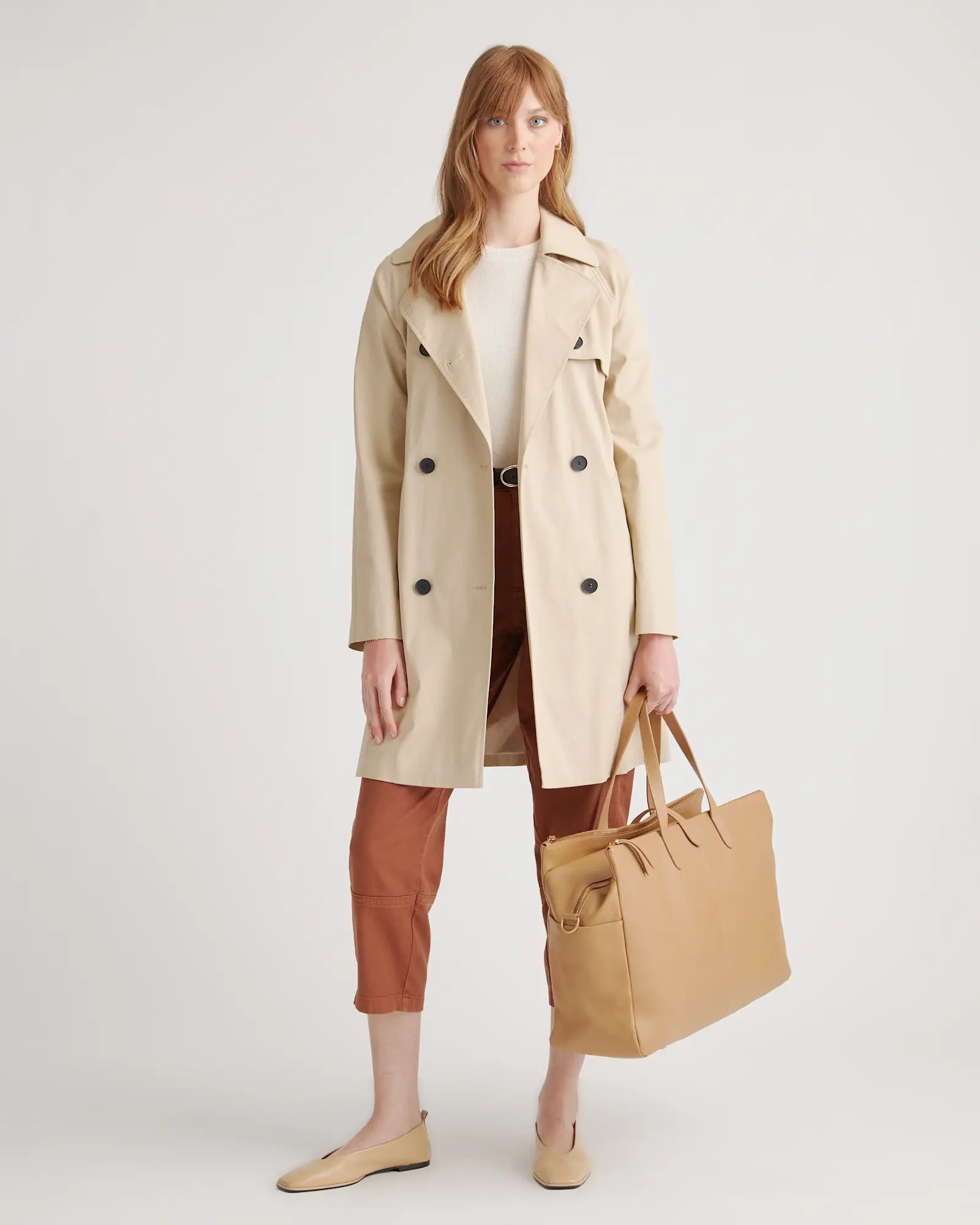 Italian Leather Triple Compartment Weekender | Quince