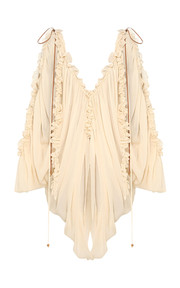 Illuminate Ruffled Georgette Tunic Top