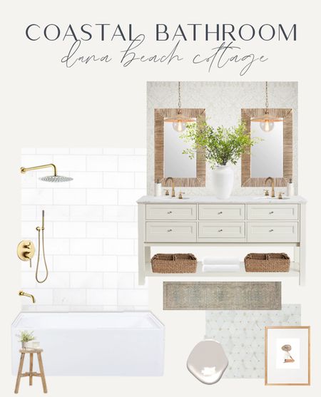 A beachy modern coastal girls bath. Mostly neutral with a touch of feminine accents. 

Bathroom Design Board, Mood Board, Coastal Bath, Girls Bathroom, Kids Bathroom, Guest Bathroom, White Vanity, Pink Tile

#LTKhome #LTKfamily #LTKSale