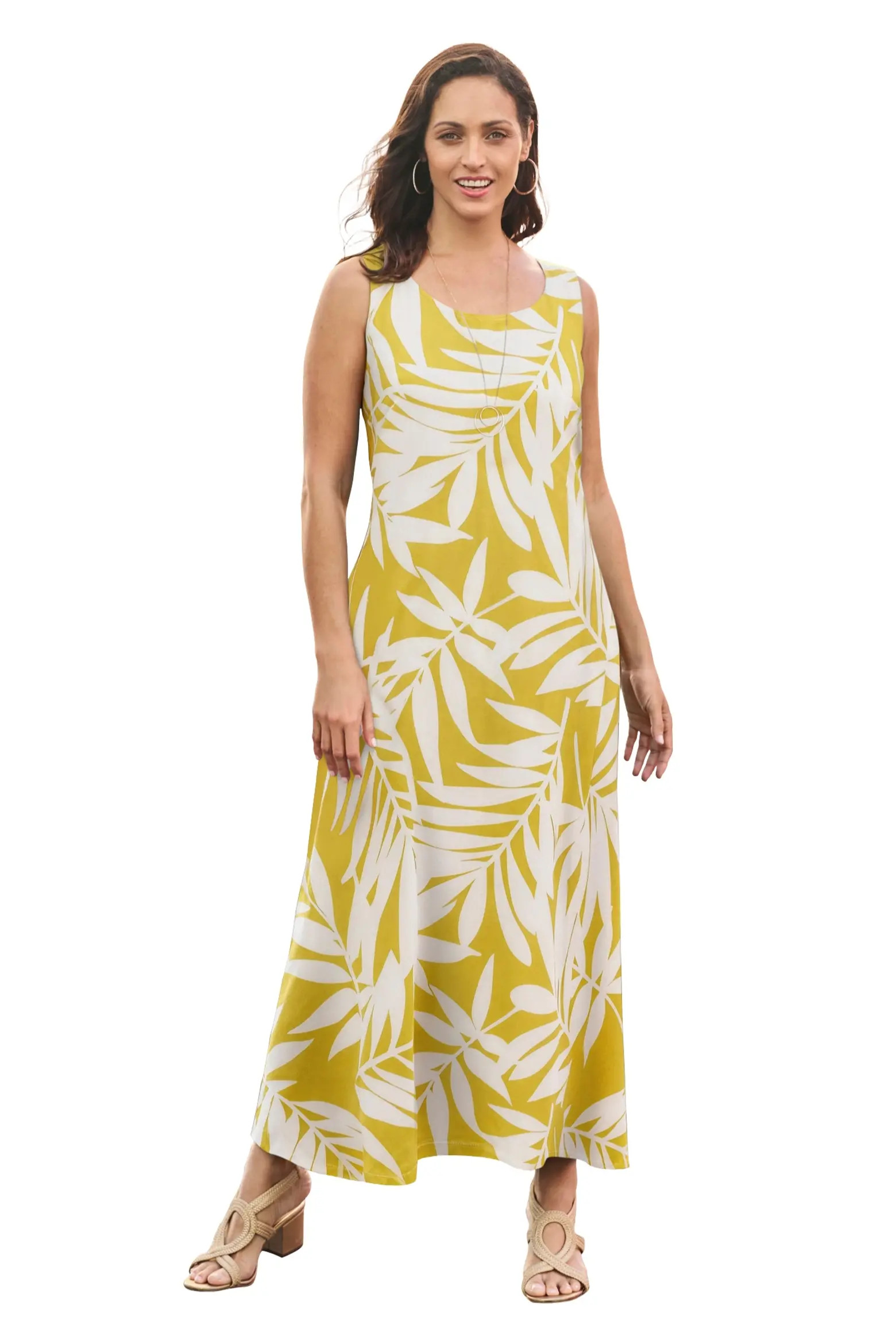 Jessica London Stretch Cotton Tank Maxi Dress (Women) | Nordstrom | Nordstrom