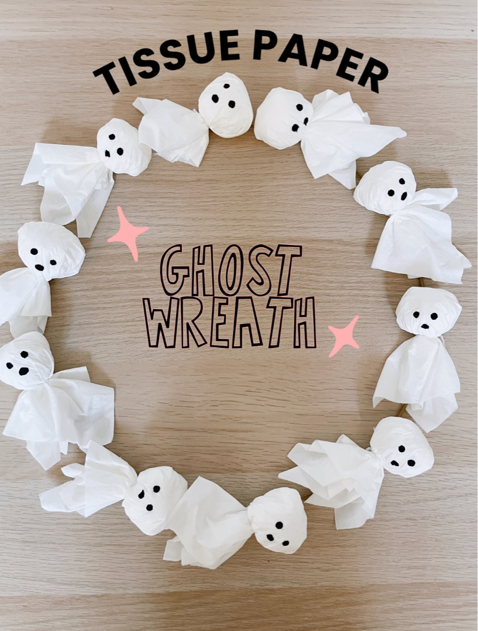 I made this diy ghost wreath out of facial tissue paper 👻 
Turned out so cute🖤


#LTKparties #LTKfamily #LTKSeasonal