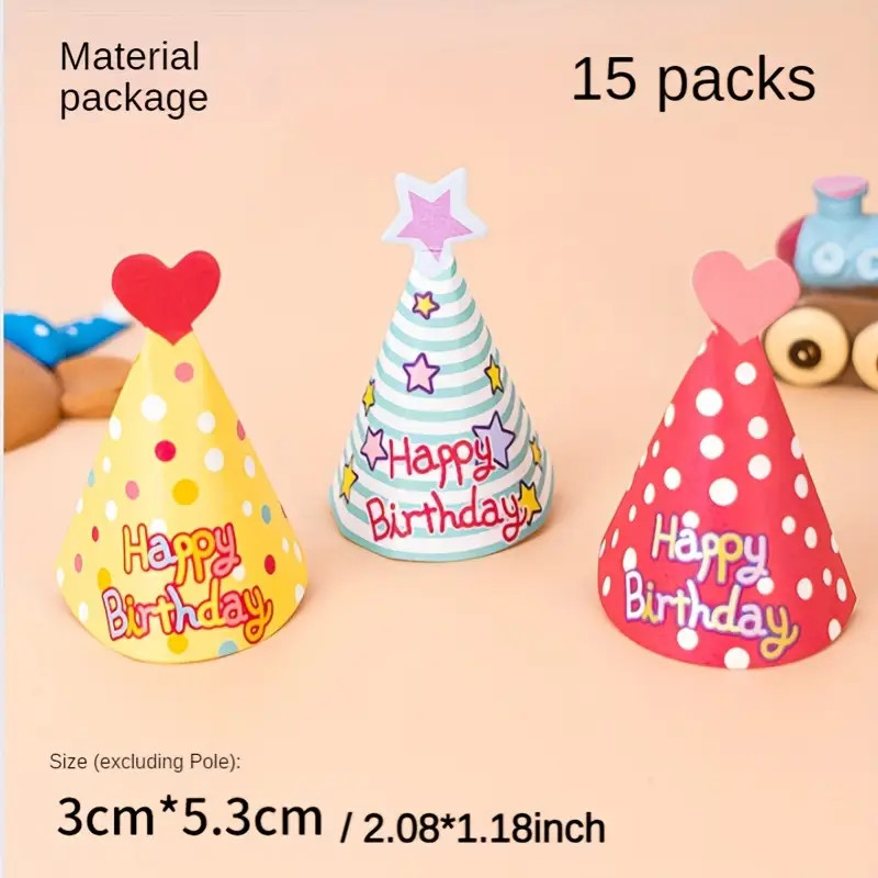 Mini Birthday Party Hats Cake Topper Decoration Non electric - Temu | Temu Affiliate Program
