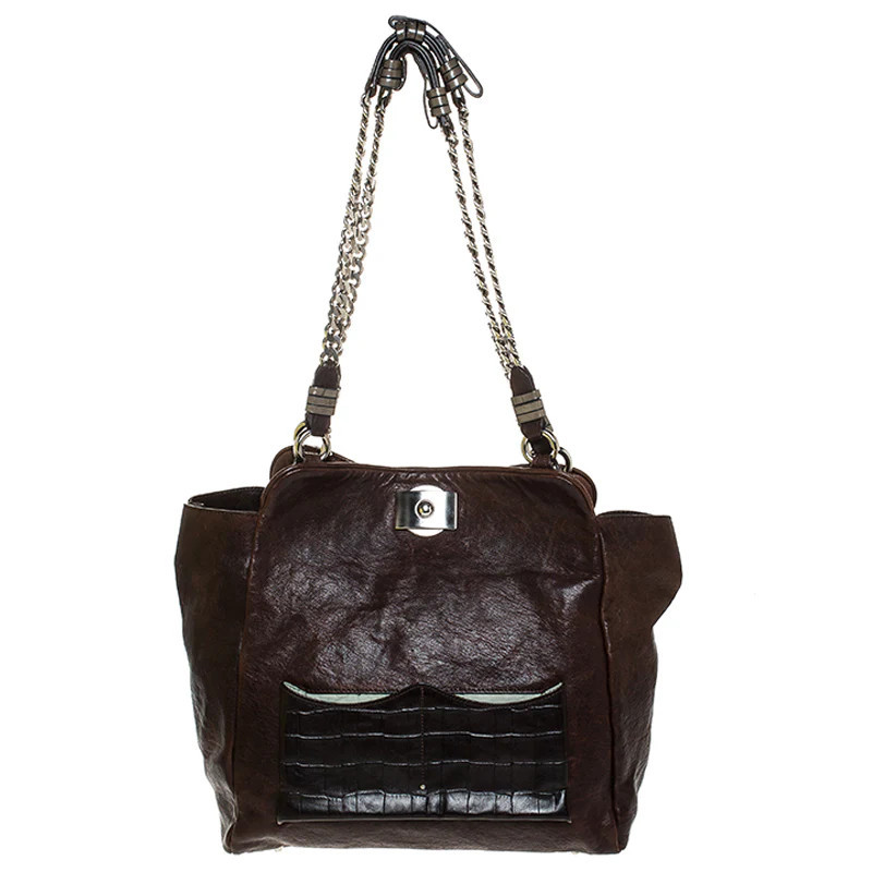 Chloe Leather Vintage Chain Tote | Shop Simon