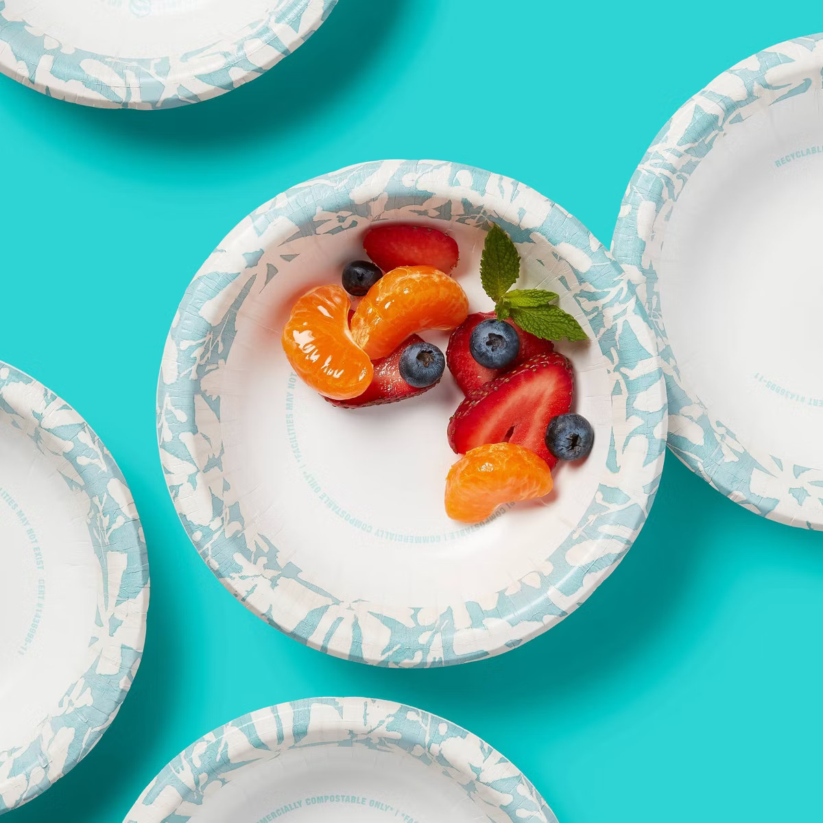 Watercolor Botanical Paper Bowl - 12oz/42ct - up&up™ | Target