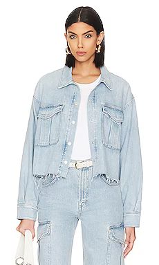 AGOLDE Nyx Denim Shirt in Realm from Revolve.com | Revolve Clothing (Global)