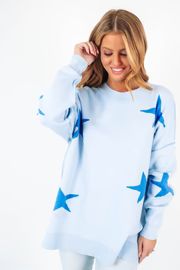The Skylar Sweater - Blue | The Impeccable Pig