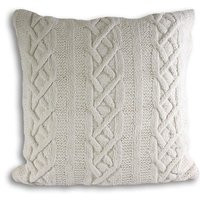 Aran Chunky Cable Knitted Cushion | Debenhams UK