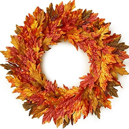 Tiny Land 26" Fall-Wreath with Storage Box, Fall Wreaths for Front Door, Fall-Wreaths with Artifi... | Amazon (US)