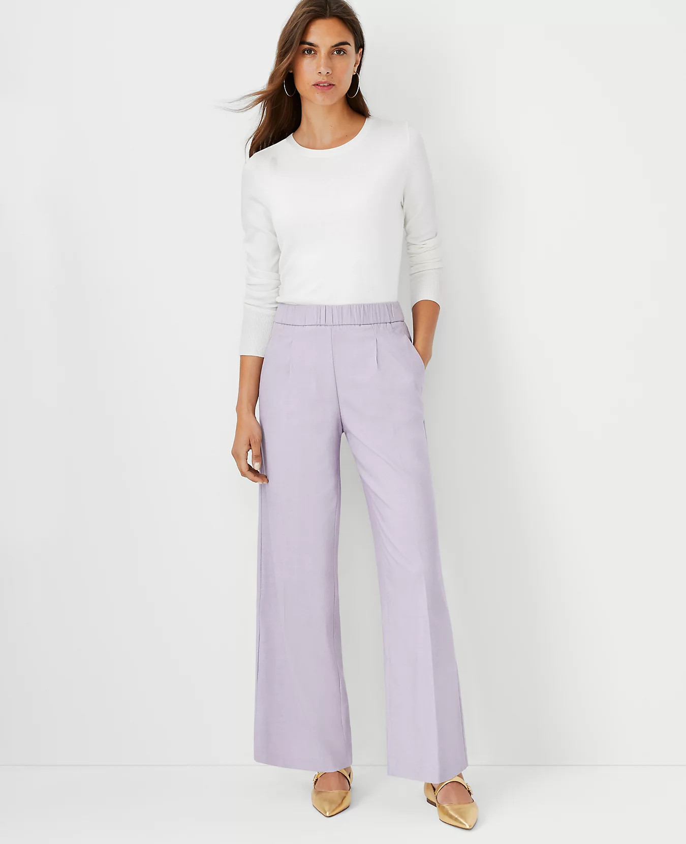 The Pull On Wide Leg Pant | Ann Taylor (US)
