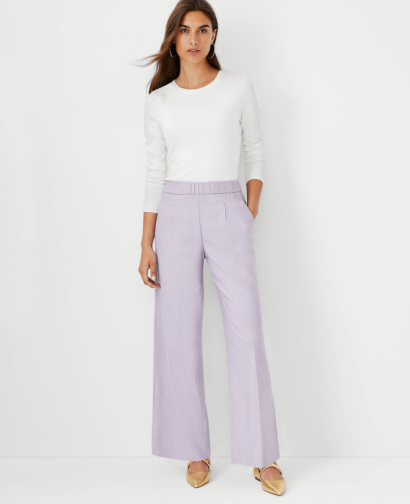 The Pull On Wide Leg Pant | Ann Taylor (US)