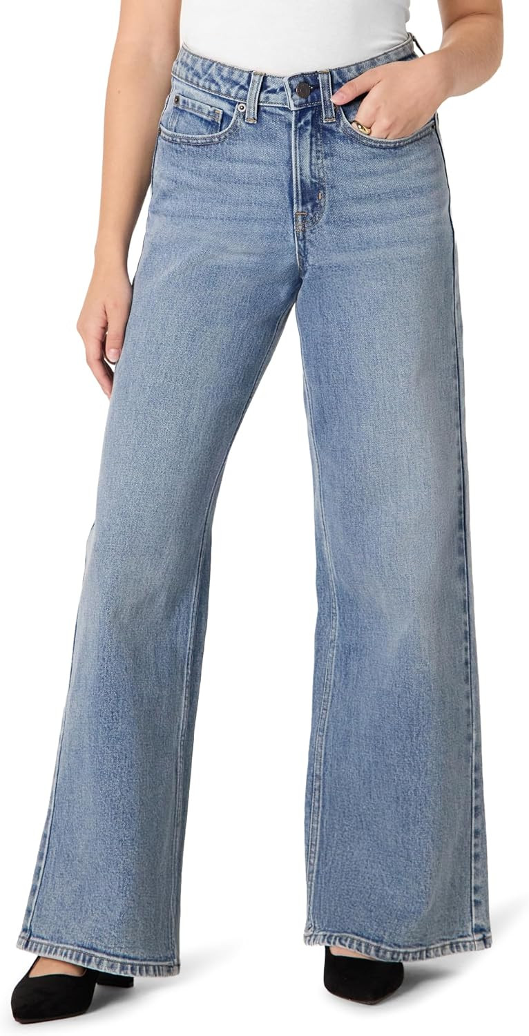 Amazon Essentials Women's High-Rise Wide Leg Crop Jeans | Amazon (US)