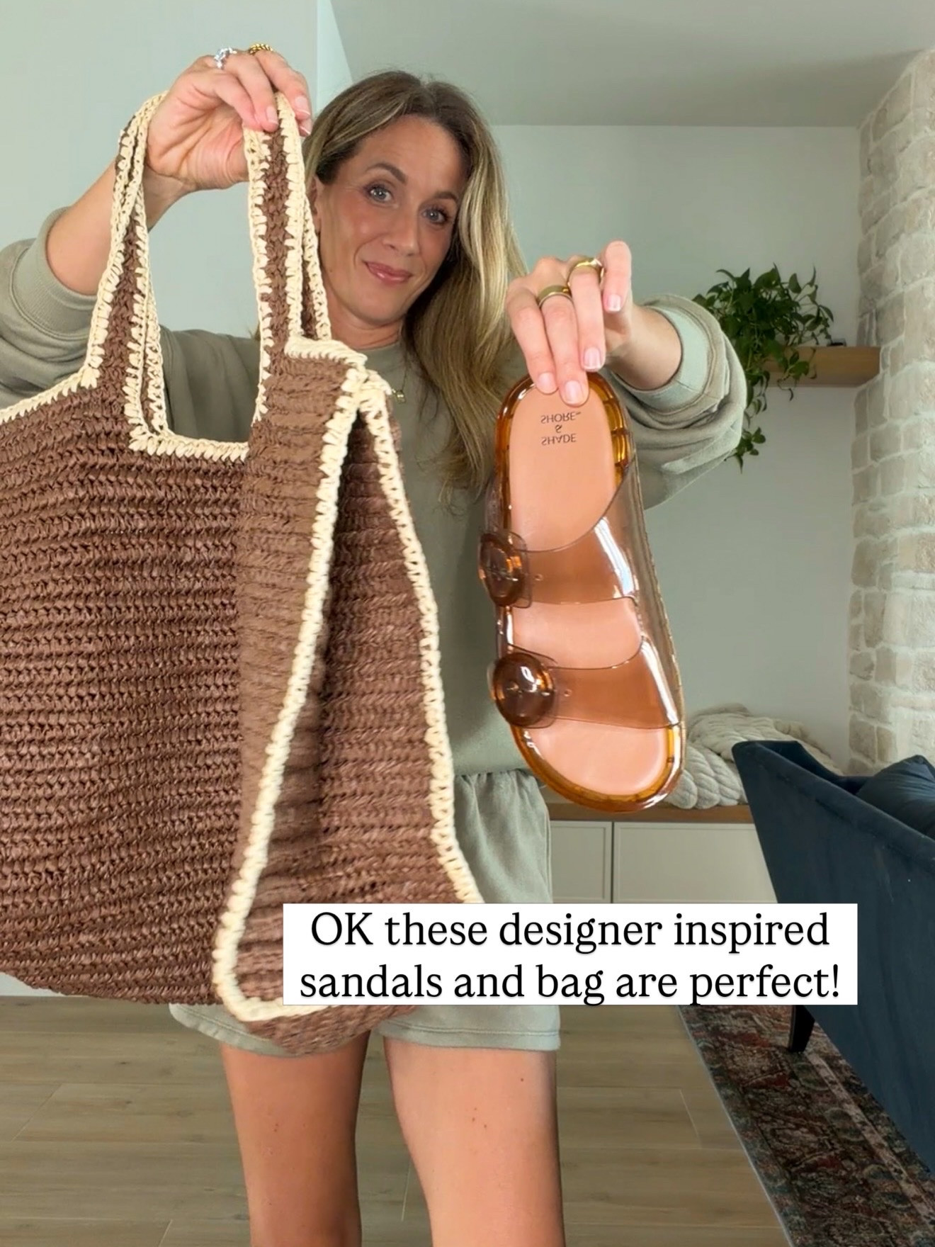 Designer inspired sandals and beach bag

#LTKU #LTKSeasonal #LTKTravel