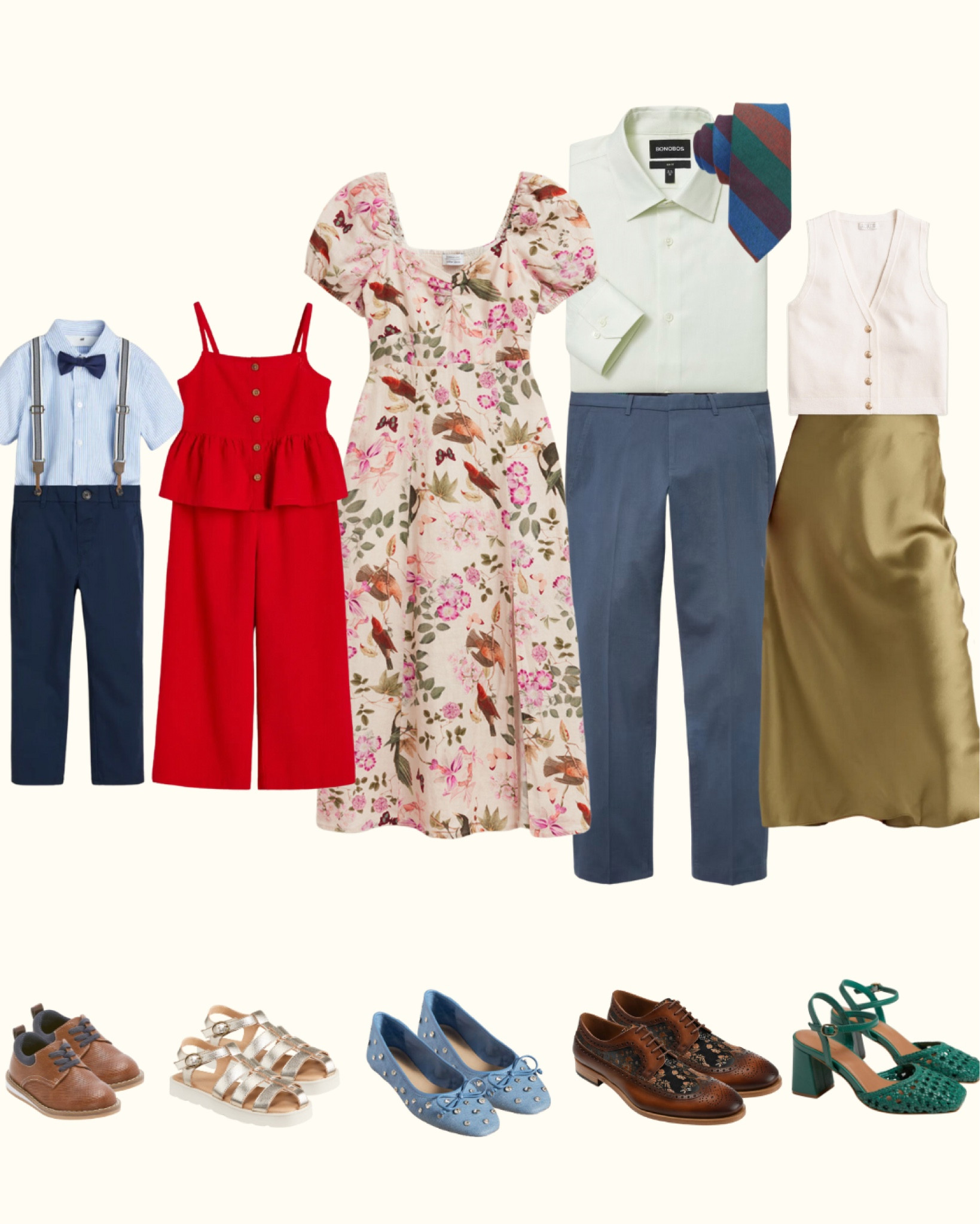 Looking for spring outfits for the whole family? We’ve put together coordinated looks for every family member 🫶🏻

Easter Sunday dresses, romper, dress pants, suspenders, bow tie, tie, Taft loafers, heels, flats, silk skirt, sweater vest

#LTKparties #LTKfamily #LTKSeasonal