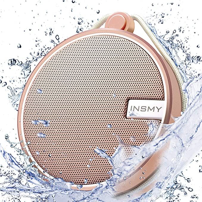 INSMY C12 IPX7 Waterproof Shower Bluetooth Speaker, Portable Wireless Outdoor Speaker with HD Sou... | Amazon (US)