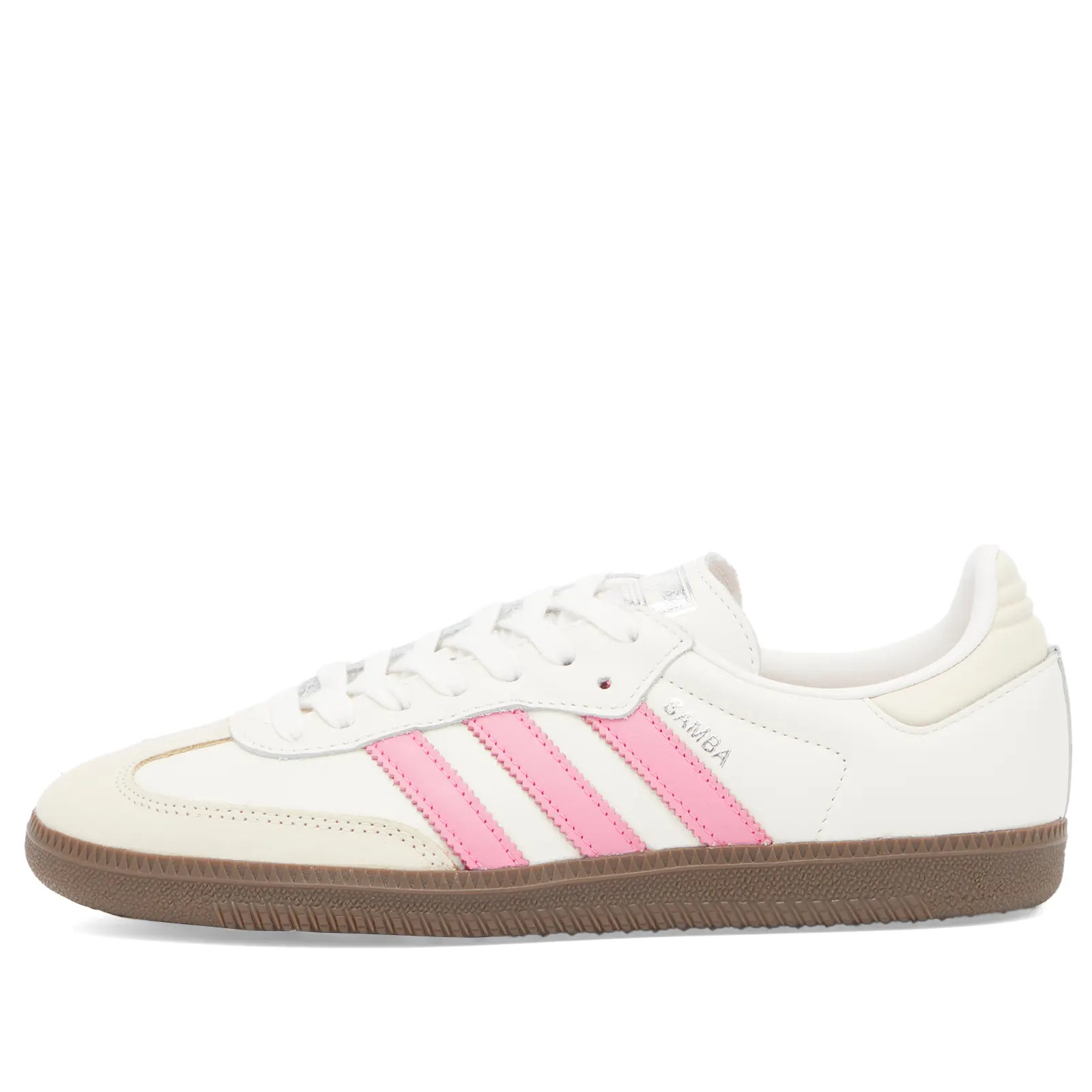 Adidas Women's Samba OG W in Cloud White/Lucid Pink/Wonder White, Size UK 9 | END. Clothing