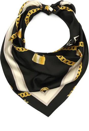 Charm Chain Square Silk Scarf | Nordstrom