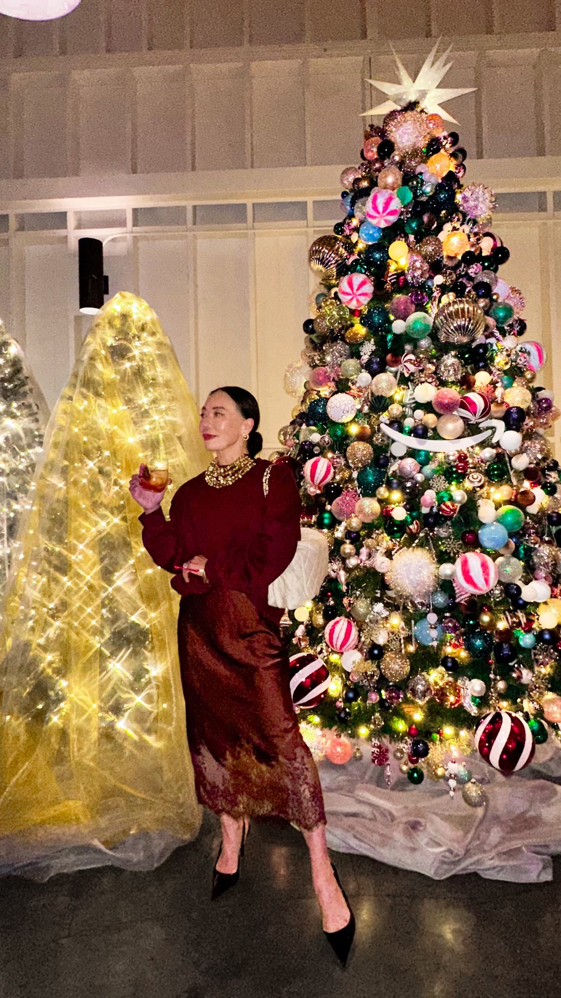 Holiday Look for less: the burgundy set. 

#LTKOver40 #LTKFindsUnder100