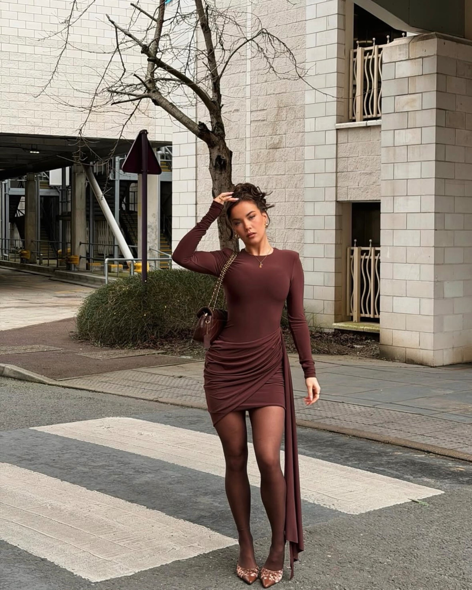 Dresses - brown dress - mini dress - club l London 

#LTKdresses #LTKdatenight #LTKpartywear