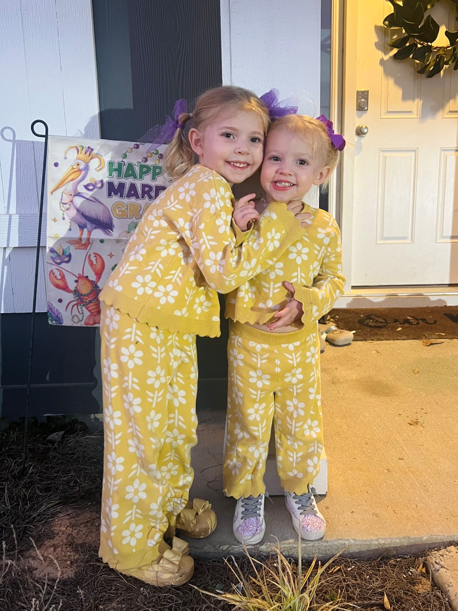 Mardi Gras garden flag! Can’t find their cute sweater sets in stock anymore, but linking some similar ones 💛
seasonal garden flag/ Mardi Gras garden flag/ toddler girl sweater sets 

#LTKmomlife #LTKBaby #LTKKids