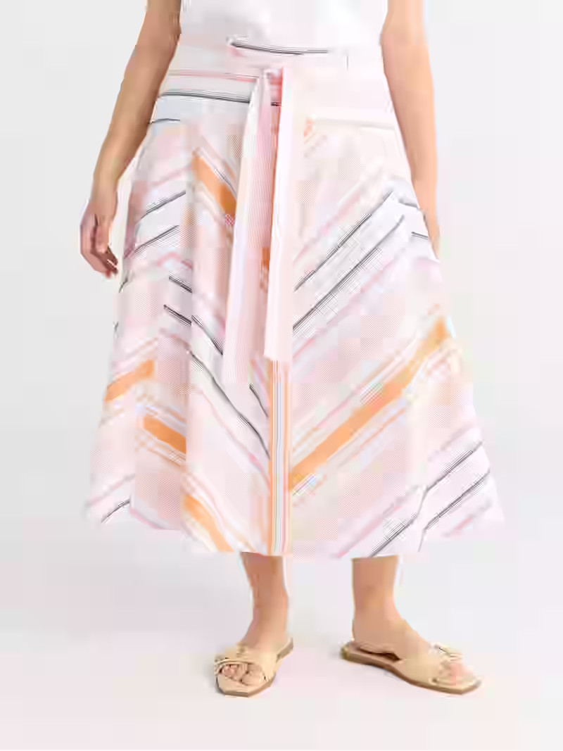 Free Assembly Women's and Women's Plus Size Belted Button Front Cotton Midi Skirt, XS-4X | Walmart (US)