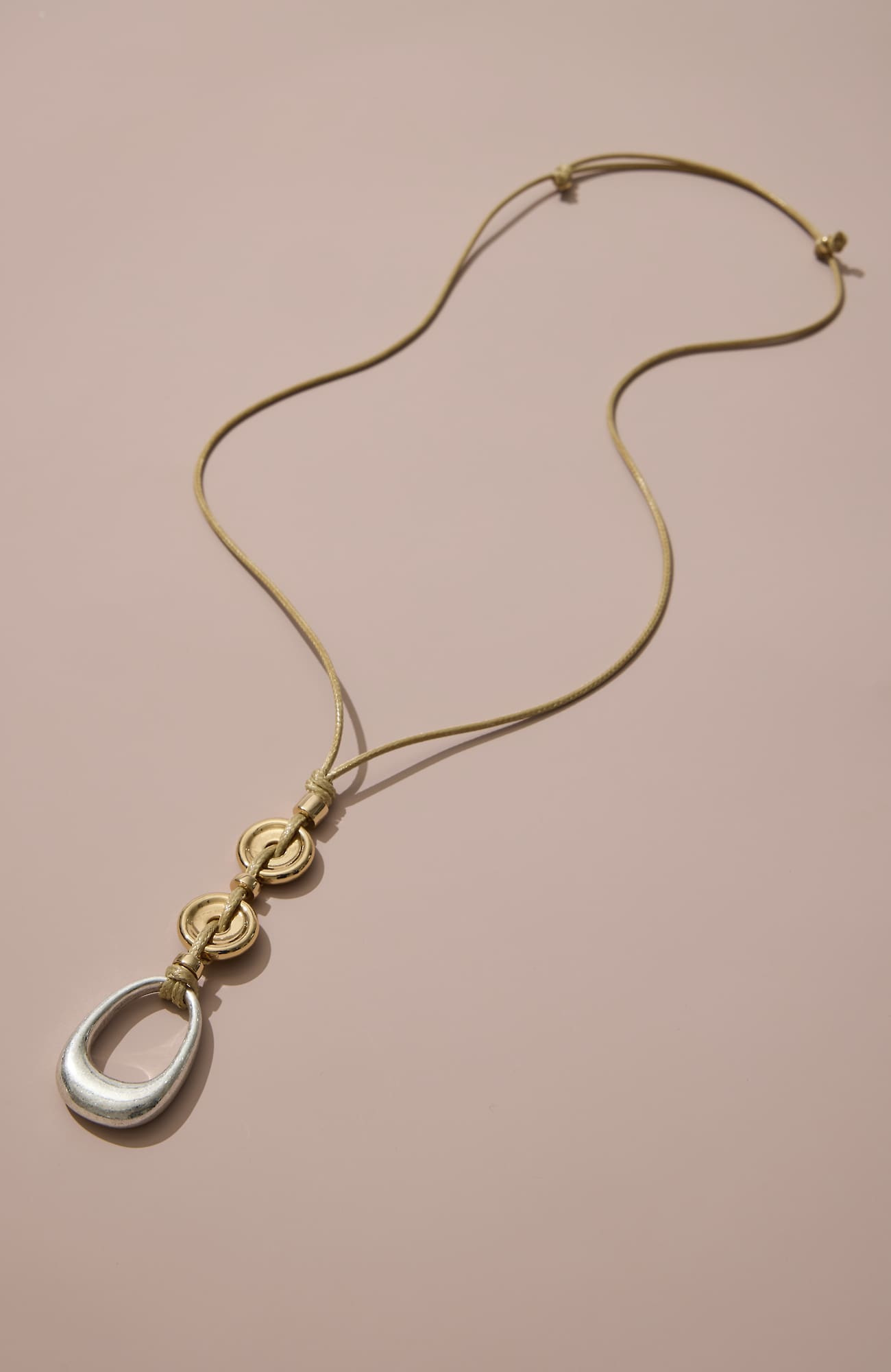 Women's Mixed-Metal Pendant Necklace (Silvertone/Goldtone) J. Jill | J. Jill