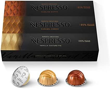 Nespresso Capsules VertuoLine, Barista Flavored Pack, Mild Roast Coffee, 30 Count Coffee Pods, Brews | Amazon (US)