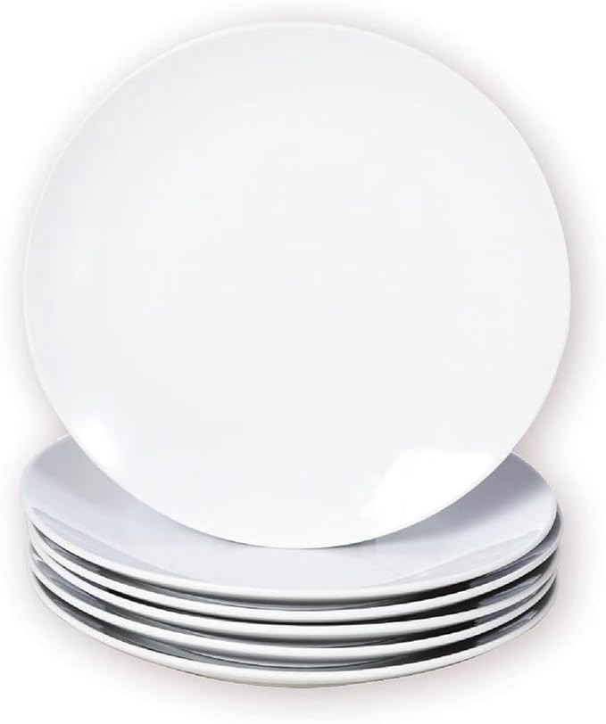 Miicol Small Dessert Plates Set of 6, Ceramic White Appetizer Plates 6 Inch, Mini Porcelain Servi... | Amazon (US)