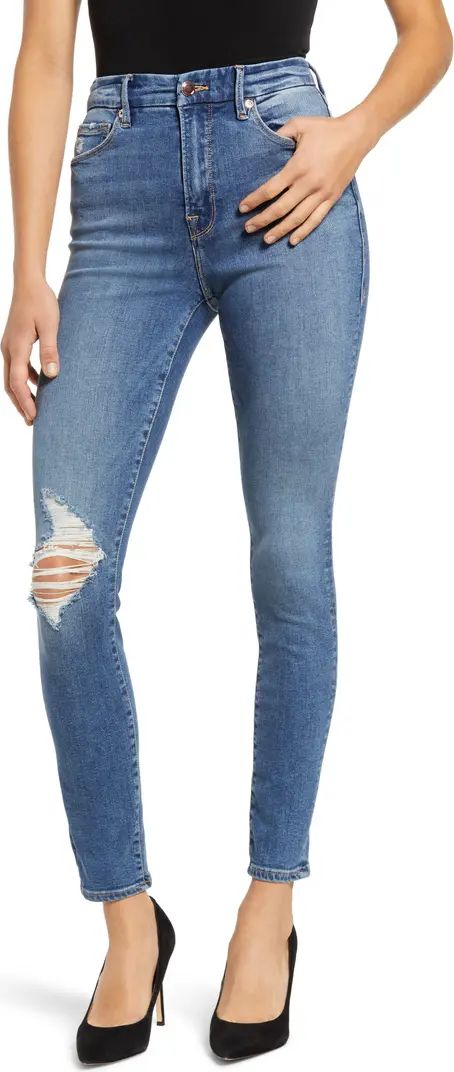 Good American Good Waist High Waist Ankle Skinny Jeans | Nordstrom | Nordstrom