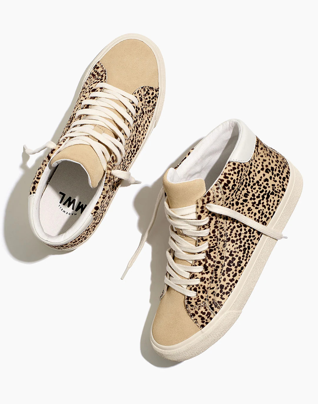 Sidewalk High-Top Sneakers in Spotted Calf Hair | Madewell