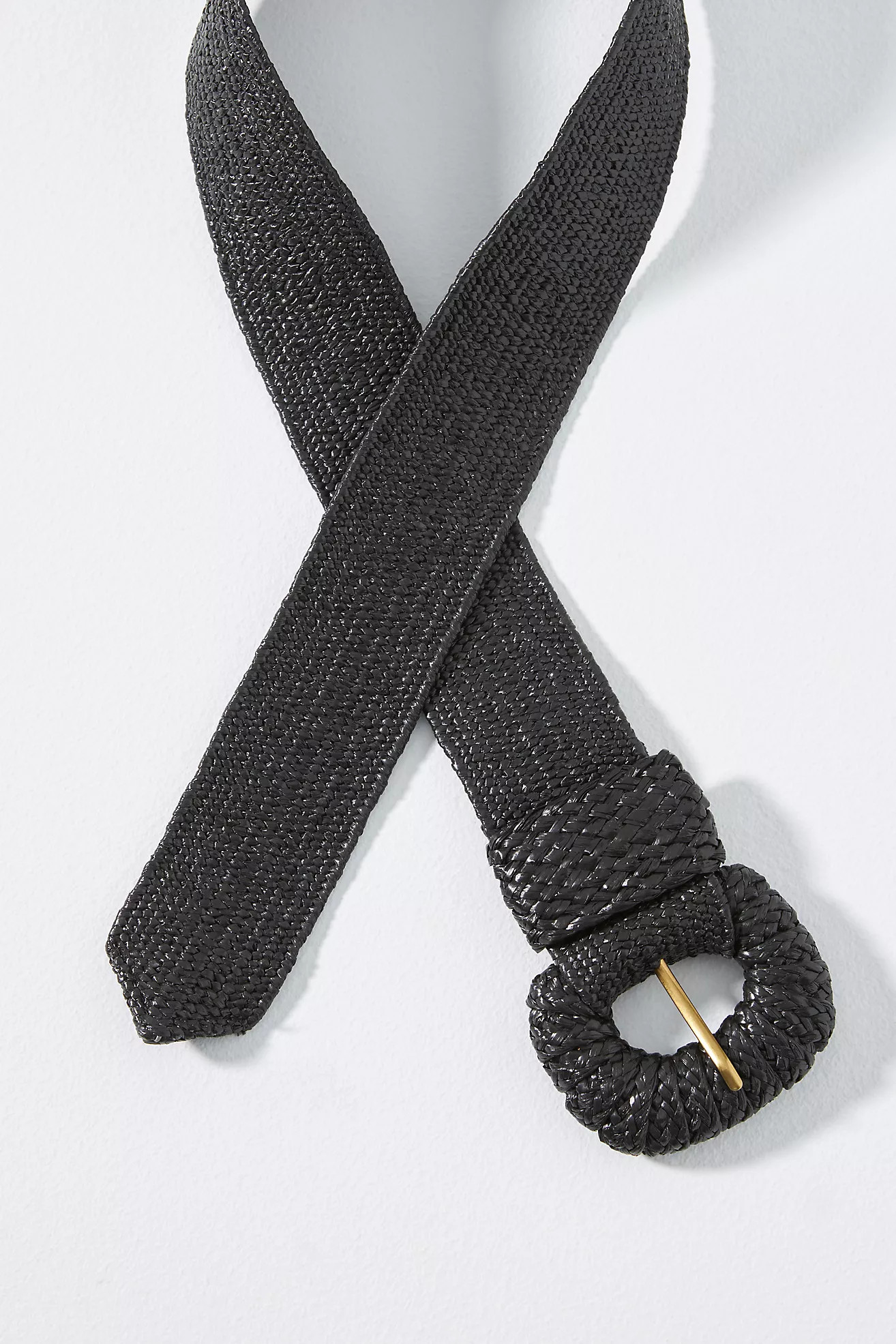 Raffia-Wrapped Stretch Waist Belt | Anthropologie (US)