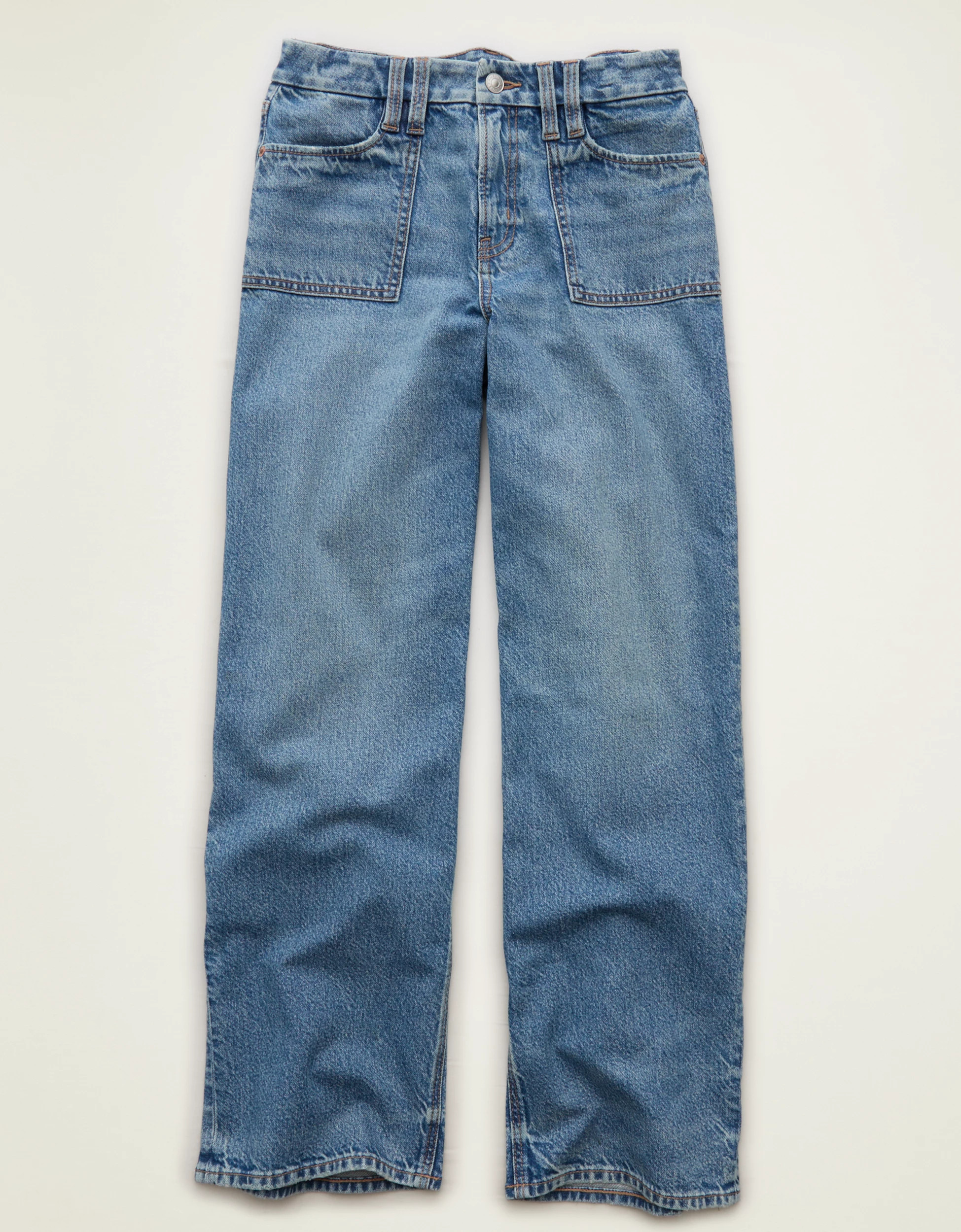 AE Curvy High-Waisted Stovepipe Jean | American Eagle Outfitters (US & CA)