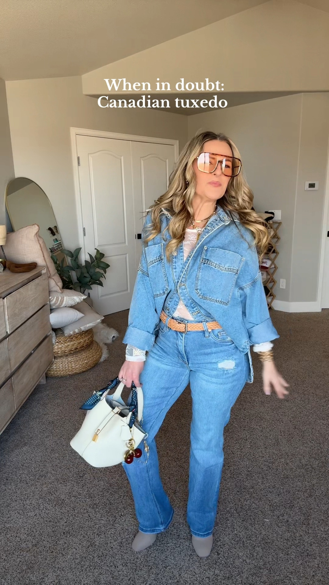 When you don’t know what to wear, you can never go wrong with the Canadian tuxedo! Denim on denim always looks put together! These tummy control jeans are the perfect fit for my 5’2” petite self! 

#LTKStyleTip #LTKOver40 #LTKPetite
