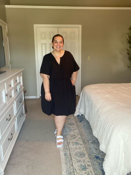 I’m bringing back my casual/everyday plus size outfits! My dress is old but I linked a similar option! Linked these exact shoes but also some fun gold options similar to what I changed into later today!

#LTKplussize #LTKfindsunder100