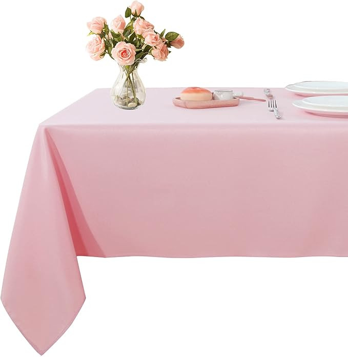 Fitable Rectangle Tablecloth Stain and Wrinkle Resistant Washable Polyester Table Cloth for Buffe... | Amazon (US)