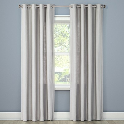 Natural Solid Light filtering Curtain Panel - Threshold™ | Target