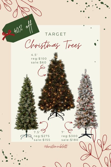 40% off select Christmas trees at Target! 

Christmas decor

#LTKsalealert #LTKHoliday #LTKhome