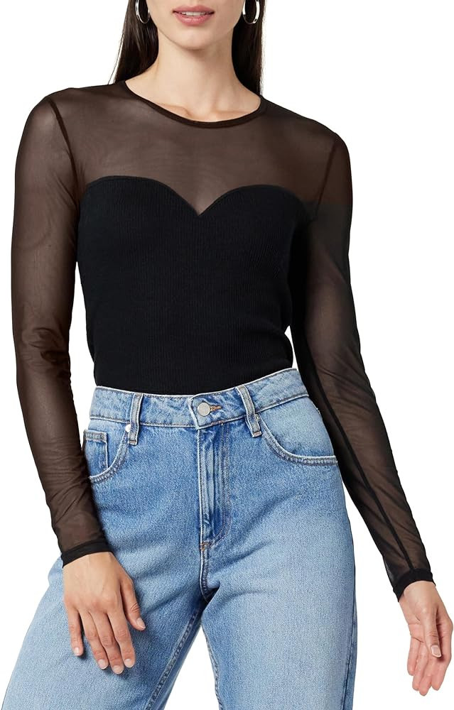 The Drop Women's Martina Sweetheart Mesh Top | Amazon (US)