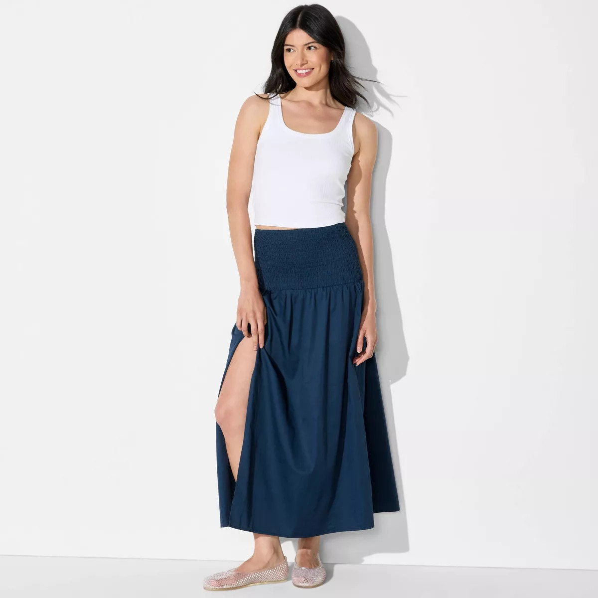 Women's Smocked Waist Maxi Skirt - Wild Fable™ | Target