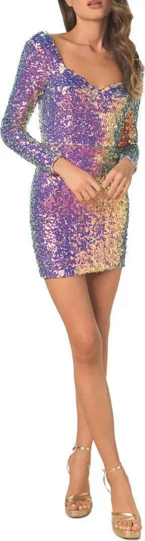 Danica Long Sleeve Sequin Dress Witn Sleeves Lavender Dress Nordstrom Dress Nordstrom Outfit Outfits | Nordstrom